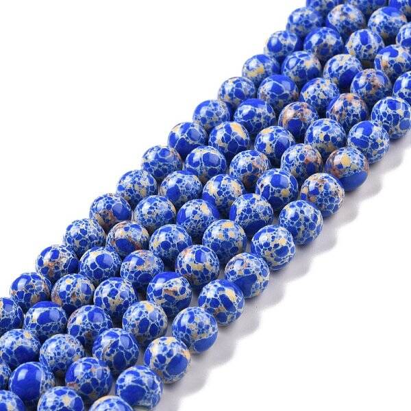 Synthetic Imperial Jasper Beads Strands
