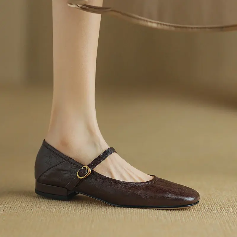 CHIKO Dream Square Toe Block Heels Mary Jane Shoes