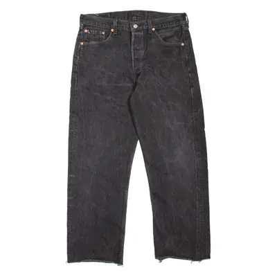 LEVI'S 501 MADE IN USA Jeans Mens Black Regular Straight 90s W34 L26