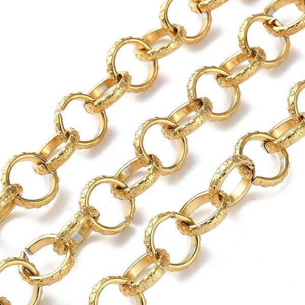 304 Stainless Steel Textured Figaro Chains