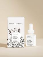 Brooklyn Candle Studio Sunday Morning Pura Refill - Elegant Fresh Scent for Pura Diffusers - 0.33 Fl Oz Fragrance Pack