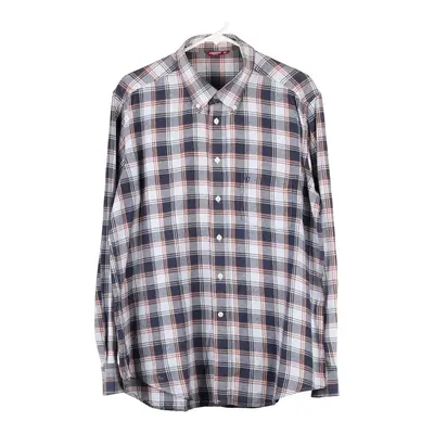 Carrera Checked Flannel Shirt - XL Blue Cotton