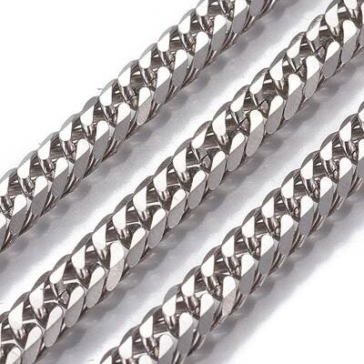 Tarnish Resistant 304 Stainless Steel Cuban Link Chains