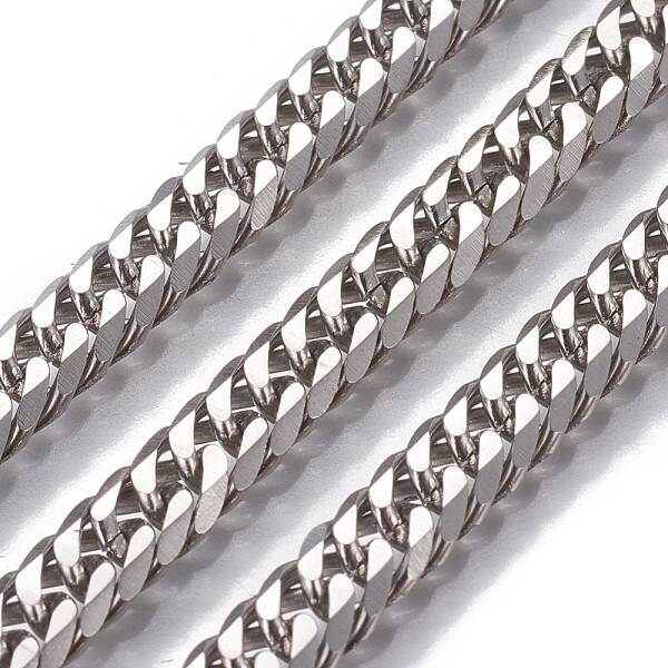 Tarnish Resistant 304 Stainless Steel Cuban Link Chains