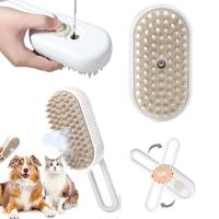 3 in 1 Cat Steam Brush, 1 Box Rechargeable Self-cleaning Steam Cat Grooming Brush, Pet Hair Removal Brush, Dog & Cat Grooming...