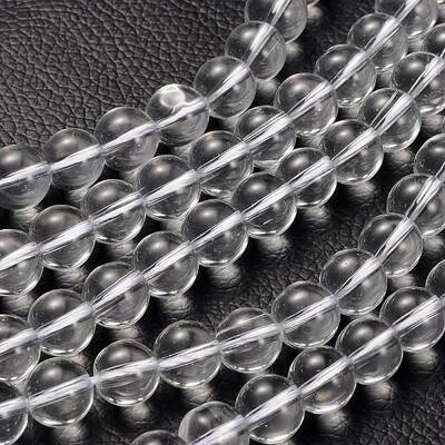 Natural Grade AB Quartz Crystal Beads Strands