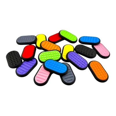 Fidget Slider - Silent or Clicky - Choose 2 Textures for Sensory Stimulation - Compact & Lightweight Design - EDC for Stress ...