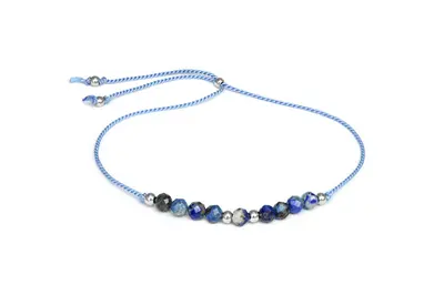Agato HE23R3S-BL Lapis Lazuli Beaded Rope Bracelet