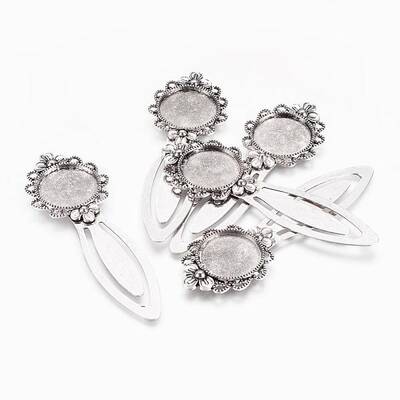 Tibetan Style Bookmark Cabochon Settings