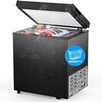 COWSAR 1.8 Cu.Ft Chest Freezer with Removable Basket and Bottom Defrost Water Drain Freestanding Top Open Door, Deep Freezer,...