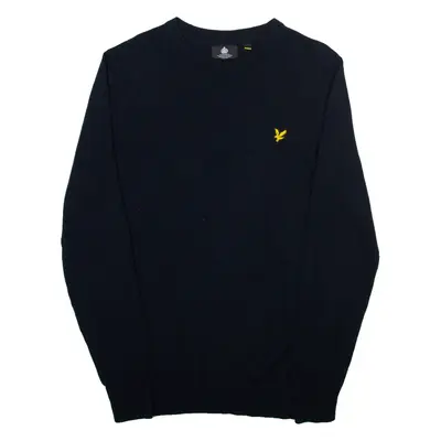 LYLE & SCOTT Mens Jumper Blue Tight Knit L