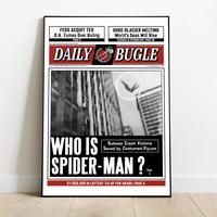 Spiderman Vintage Poster No Frame Daily Bugle Newspaper Poster Movie Art Decor Puff Print 110 gsm Paper USA Printed Room Orna...