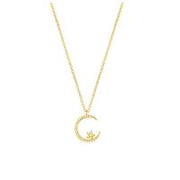 Star Moon Necklace for Women: Super Sparkly, Delicate Zircon Stone Collarbone Chain. A Unique and Luxurious Gift for Female S...