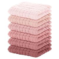 Yoofoss Muslin Washcloths 100% Cotton Face Towels 6 Packs Wash Cloths set 12x12in Soft and Absorbent