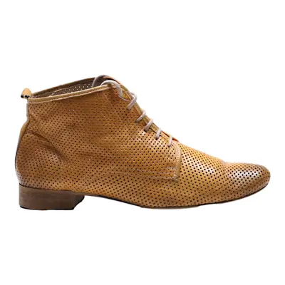 VICTIM Derby Shoes Orange Leather Mens UK 6