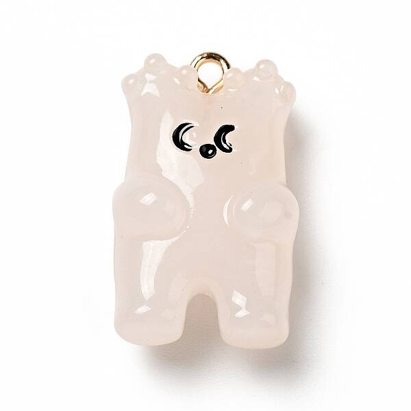 Cartoon Opaque Resin Pendants