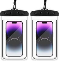 Waterproof Phone Pouch 2-Pack – Universal Dry Bag Case for Beach, Pool, Cruise, Water Parks & Travel