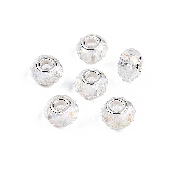 Transparent Glass European Beads