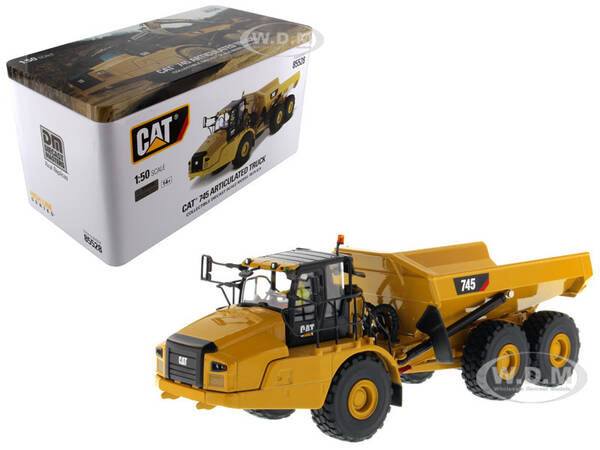 CAT Caterpillar 745 Articulated Dump Truck with Removable Operator High Line Series 1/50 Diecast Model by Diecast Masters