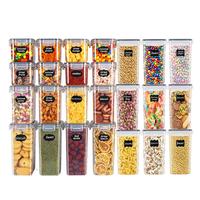 24pcs airtight food storage containers, food airtight jars, kitchen storage boxes, with labels and markings - BPA free, dishw...