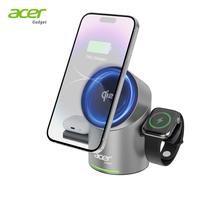 Acer 3 in 1 Charging Station for Apple, Qi2 15W Iphone Wireless Charging Station, Magsafe Charger Stand iPhone 16/15/14/13/12...