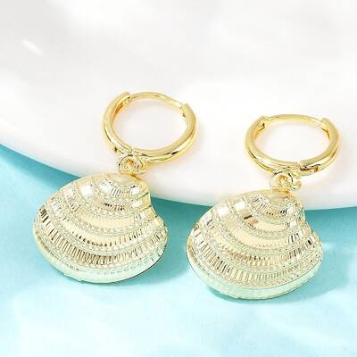 Brass Hoop Earrings