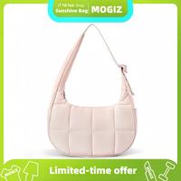 Small Puffer Crescent Shoulder Bag Quilted Purse forWomen Nylon Handbag with Adjustable Strap Girl GiftTravel Dating Springto...