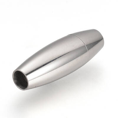 Tarnish Resistant 304 Stainless Steel Magnetic Clasps with Glue-in Ends