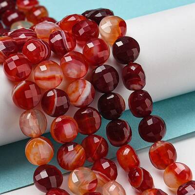 Natural Banded Agate Beads Strands