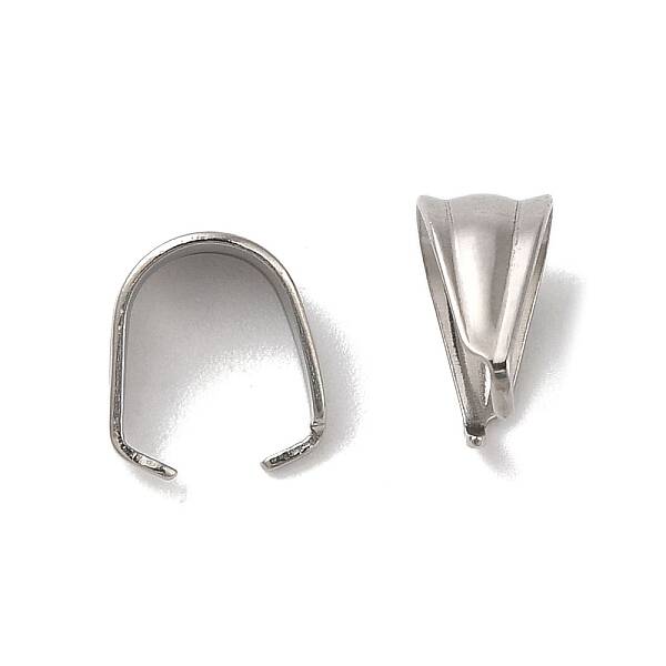 Non-Tarnish 201 Stainless Steel Snap on Bails