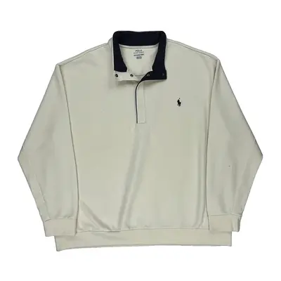 Ralph Lauren Sweatshirt - 2XL White Polyester Blend