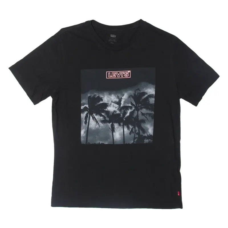 LEVI'S Palm Tree Mens T-Shirt Black M