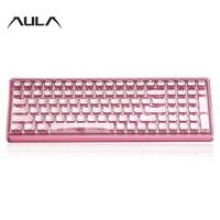 Aula Ak208 Wireless Transparent Keyboard, 99-key Layout Keyboard with Cool Backlight Effect, Shaft-free Design, Quiet Keys, S...