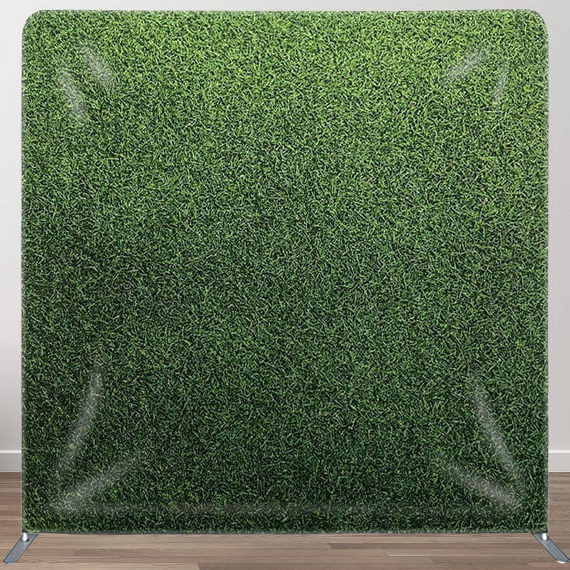 Green Grass Party Backdrops For Decoration - Aperturee