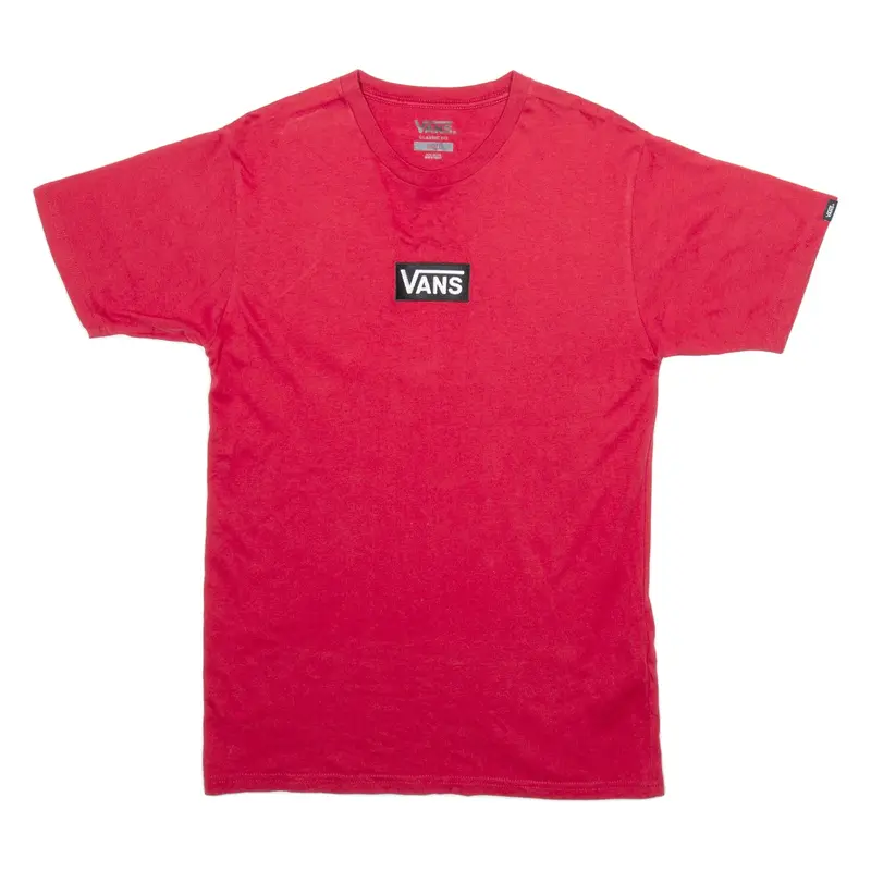 VANS Mens T-Shirt Red S