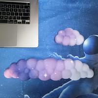 Cloud Shaped Wrist Rest Mouse Pad, Creative Wrist Rest Mouse Pad, Non-slip PU Material Wrist Rest Mouse Pad for Computer Keyb...