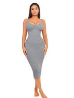 FeelinGirl Shapewear Dress Women Tummy Control Bodycon Dress Built in Bra Full Dress Seamless Body Shaper for Women Fabric Fi...