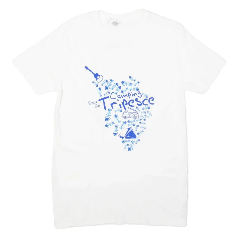 Camping Tripesce Womens T-Shirt White L
