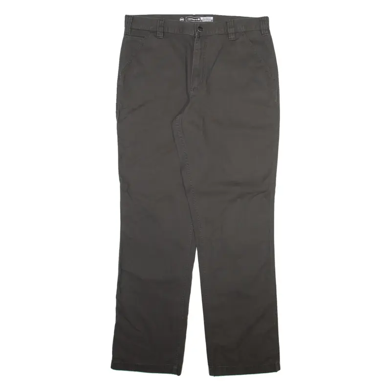 CARHARTT Mens Trousers Grey Relaxed Straight W36 L34