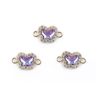 Alloy Crystal Rhinestone Connector Charms