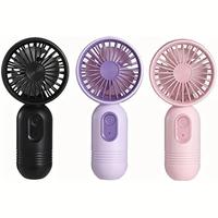 Portable Mini Fan, USB Rechargeable Handheld Fan, 3-speed Adjustable Fan, Lightweight Fan for Women, Men, Office, Outdoor, Tr...