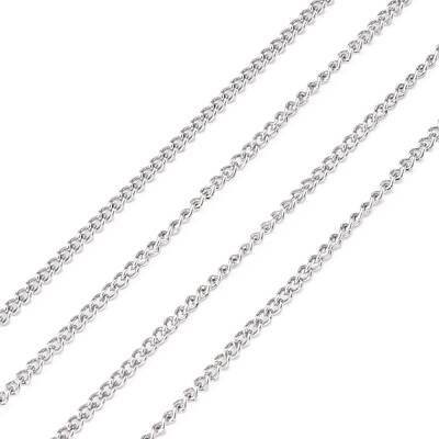 Non-Tarnish 3.28 Feet 304 Stainless Steel Curb Chains