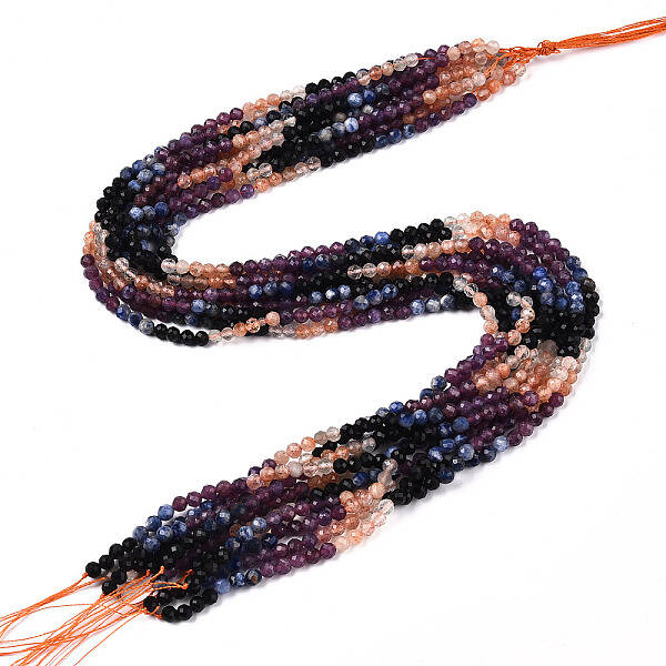 Natural & Synthetic Mixed Gemstone Beads Strands