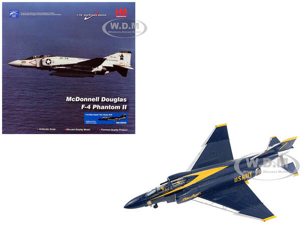 McDonnell Douglas F-4J Phantom II Fighter-Bomber Aircraft Blue Angels Cdr. Harley Hall 1970 to 1971 Season United States ...