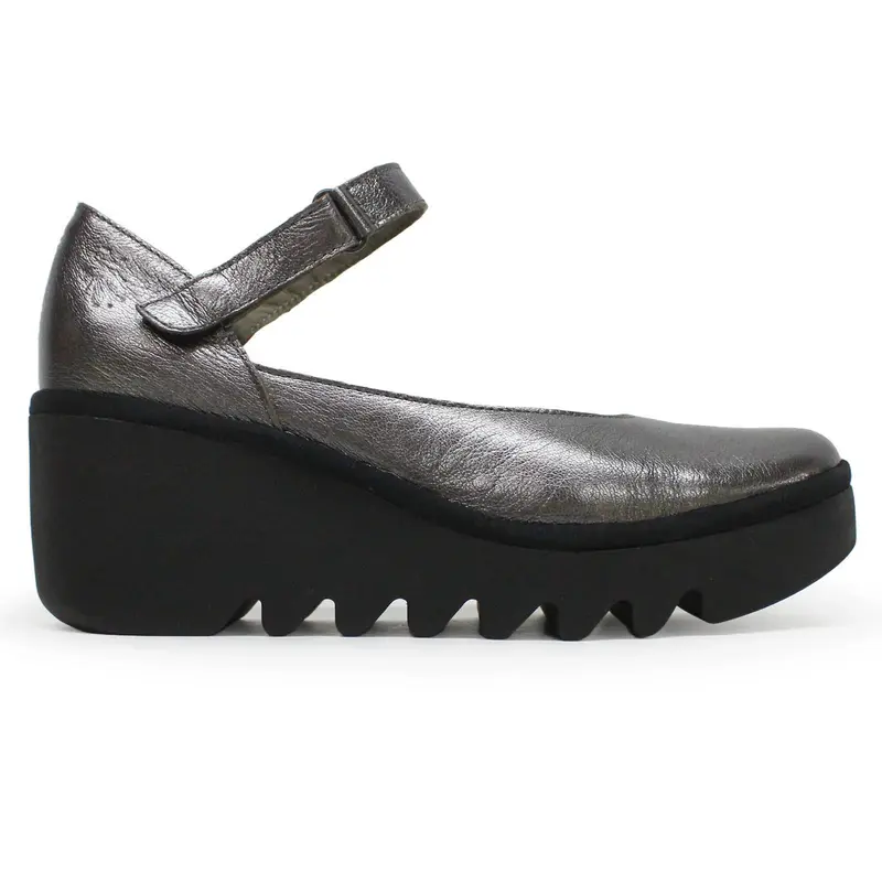 Fly London BAWO543FLY Idra Leather Women's Comfort Shoes - Graphite - Size:US 8-8.5 Women
