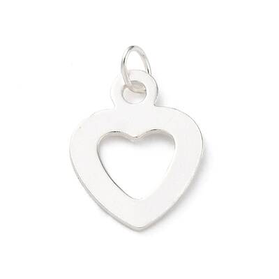 925 Sterling Silver Heart Charms