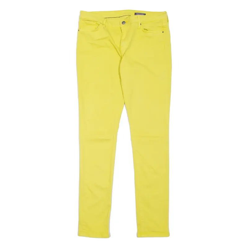 TOMMY HILFIGER Womens Trousers Yellow Slim Skinny W31 L32