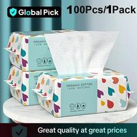 Disposable Gentle Face Tissue Towel Pack, Soft Multi-purpose Makeup Remover Disposable Face Towel, Disposable Gentle Face Cle...