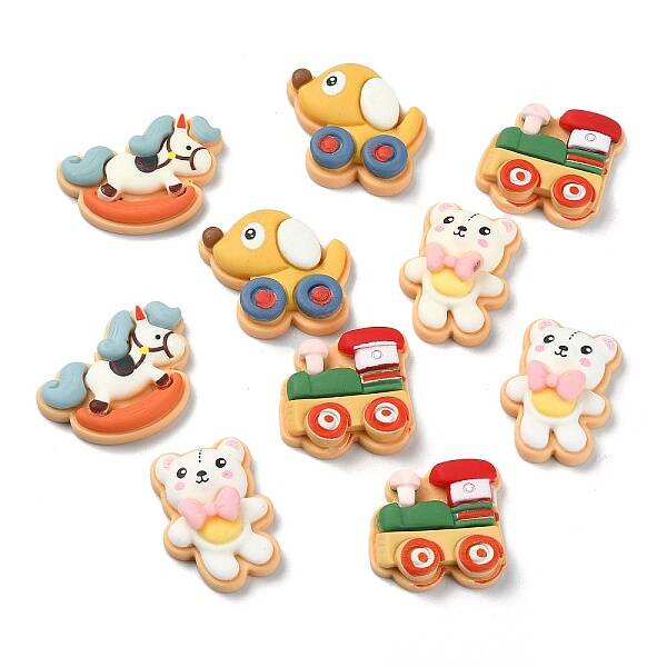 Circus Theme Opaque Resin Decoden Cabochons