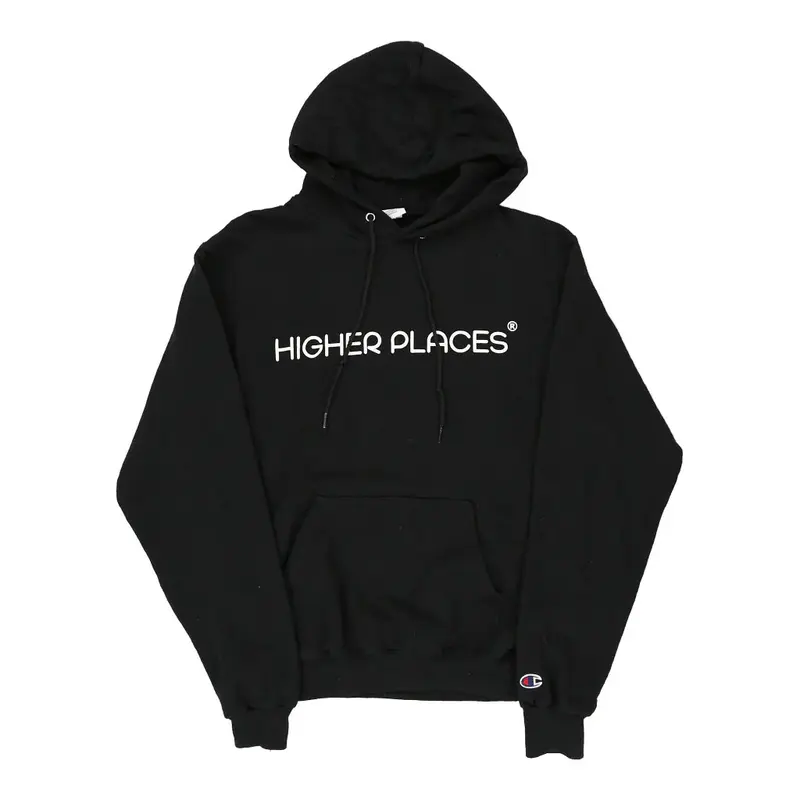 Higher Places Champion Hoodie - Small Black Cotton Blend